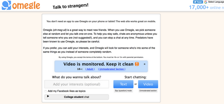 Omegle Talk to Strangers is a website which allows users to connect and cha...